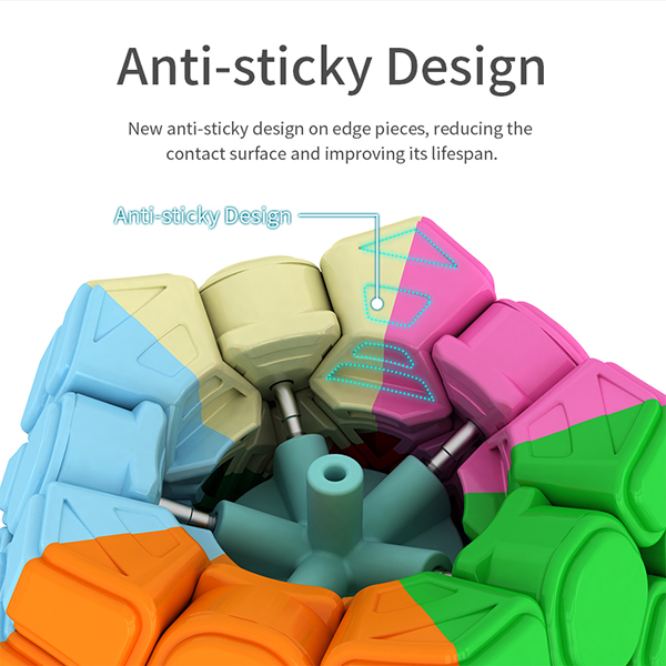 MoYu Classroom MeiLong M Magnetic Convex Megaminx Speed Cube Stickerless